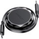 Дата кабель USB-C to USB-C 0.8m 60W dual retraction C13-03 Black Acefast (6974316280132)