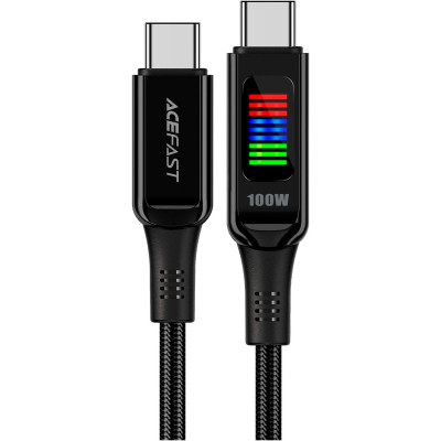 Дата кабель USB-C to USB-C 1.2m 100 W with display C7-03 Acefast (6974316282778)