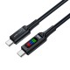 Дата кабель USB-C to USB-C 1.2m 100 W with display C7-03 Acefast (6974316282778)
