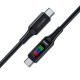 Дата кабель USB-C to USB-C 1.2m 100 W with display C7-03 Acefast (6974316282778)