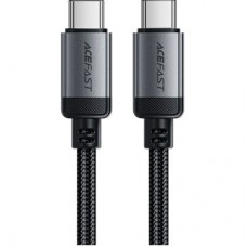 Дата кабель USB-C to USB-C 1.2m 3A aluminum alloy C20-03 Black Acefast (6974316283775) - Фото