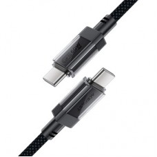 Дата кабель USB-C to USB-C 1.2m 60W stainless steel C12-03 Black Acefast (6974316283317) Дата кабель USB-C to USB-C 1.2m 60W stainless steel C12-03 Black Acefast (6974316283317) - Фото