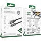 Дата кабель USB-C to USB-C 1.2m 60W stainless steel C12-03 Black Acefast (6974316283317) Дата кабель USB-C to USB-C 1.2m 60W stainless steel C12-03 Black Acefast (6974316283317)