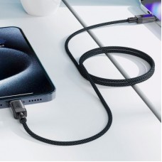 Дата кабель USB-C to USB-C 1.2m 60W stainless steel C12-03 Black Acefast (6974316283317) Дата кабель USB-C to USB-C 1.2m 60W stainless steel C12-03 Black Acefast (6974316283317) - Фото