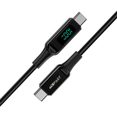 Дата кабель USB-C to USB-C 2.0m 100 W with display C6-03 Acefast (6974316281054)