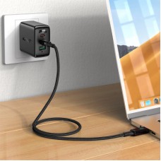 Дата кабель USB-C to USB-C 2.0m 100 W with display C6-03 Acefast (6974316281054) - Фото