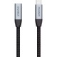 Дата кабель USB-C 3.1 AM/AF 2.0m 10Gbps 100 W nylon braid Choetech (XCC-1039-CA-GY)