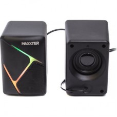 Акустическая система Maxxter CSP-U004RGB USB Black (CSP-U004RGB) - Фото