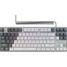 Клавіатура Lorgar Azar 514TKL RGB Mechanical USB UA White/Grey (LRG-GK514TKL-WH-UA) - Фото