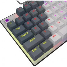 Клавіатура Lorgar Azar 514TKL RGB Mechanical USB UA White/Grey (LRG-GK514TKL-WH-UA) - Фото