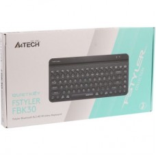 Клавіатура A4Tech FBK30 Wireless/Bluetooth Black (4711421972499) - Фото