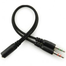 Навушники Sandberg Headset Bulk 3,5 мм + converter 2х3,5 мм Black (825-30) - Фото
