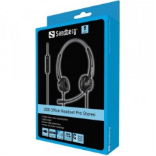 Наушники Sandberg Office Headset Pro Stereo USB Black (126-13) - Фото