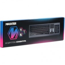 Клавіатура Maxxter KBW-01G-UA Wireless UA Gray (KBW-01G-UA) - Фото