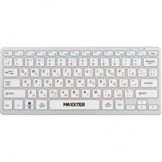 Клавіатура Maxxter KBW-C01S-UA Wireless UA White (KBW-C01S-UA) - Фото