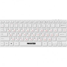 Клавіатура Maxxter KBM-C01W-UA USB UA White (KBM-C01W-UA) - Фото