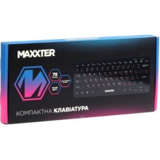 Клавіатура Maxxter KBM-C01B-UA USB UA Black (KBM-C01B-UA) - Фото