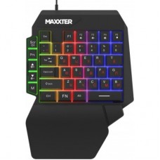 Клавіатура Maxxter KBG-OH-01B-UA USB UA Black (KBG-OH-01B-UA) - Фото