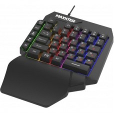 Клавіатура Maxxter KBG-OH-01B-UA USB UA Black (KBG-OH-01B-UA) - Фото