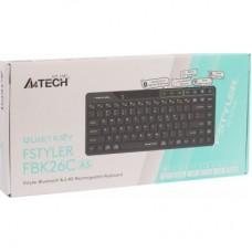 Клавіатура A4Tech FBK26C AS Wireless/Bluetooth Black (4711421000208) - Фото