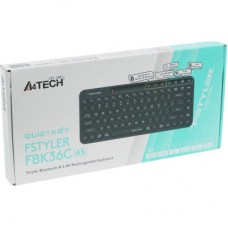 Клавіатура A4Tech FBK36C Wireless/Bluetooth Black (4711421000222) - Фото