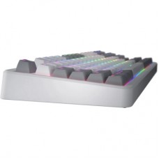 Клавіатура Hator Rockfall 3 Mecha TKL QMK/VIA Orange Wireless White (HTK851UA) - Фото