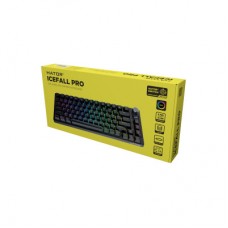 Клавіатура Hator Icefall Pro Wireless/Bluetooth/USB Black (HTK450UA) - Фото