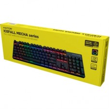 Клавіатура Hator Icefall Mecha Rainbow Wireless/USB Black (HTK204UA) - Фото