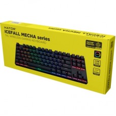 Клавиатура Hator Icefall Mecha TKL Rainbow Wireless/USB Black (HTK287UA) - Фото