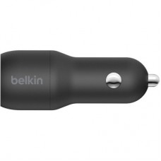 Зарядний пристрій Belkin Car Charger (24 W) Dual USB-A, USB-A — USB-C, 1 m, black (CCE001BT1MBK) - Фото