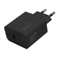 Зарядний пристрій ColorWay Power Delivery Port USB Type-C (20 W) black (CW-CHS023PD-BK) - Фото