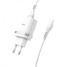 Зарядний пристрій HOCO C12Q Smart QC3.0 charger set (Micro) White (6931474716286) - Фото