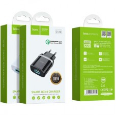 Зарядний пристрій HOCO C12Q Smart QC3.0 charger White (6931474716262) - Фото