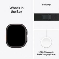 Смарт-часы Apple Watch Ultra 2 2024 GPS + Cellular 49mm Black Titanium Case with Black Trail Loop - M/L - Фото