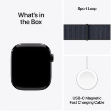 Смарт-часы Apple Watch Series 10 GPS 42mm Jet Black Aluminium Case with Ink Sport Loop (MWWG3QH/A) - Фото