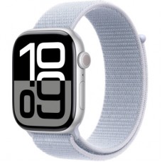 Смарт-часы Apple Watch Series 10 GPS 46mm Silver Aluminium Case with Blue Cloud Sport Loop (MWWN3QH/A) - Фото