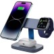 Зарядний пристрій Canyon wireless charger HEXAGON WCS-310 3in1 DarkGrey/Blue (CNS-WCS310DGBL)
