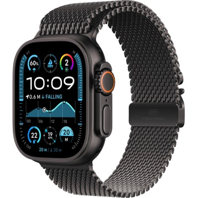 Смарт-часы Apple Watch Ultra 2 2024 GPS + Cellular 49mm Black Titanium Case with Black Titanium Milanese Loop