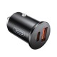 Зарядний пристрій XO CC43 1 USB QC 3.0 + 1 Type-C PD (45 W) Black (XO-CC43-BK)