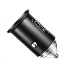Зарядний пристрій XO CC43 1 USB QC 3.0 + 1 Type-C PD (45 W) Black (XO-CC43-BK) - Фото