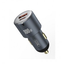 Зарядний пристрій XO CC47 1 USB 65 W + 1 Type-C PD 35 W (100 W) Black (XO-CC47-BK) - Фото