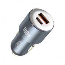 Зарядний пристрій XO CC47 1 USB 65 W + 1 Type-C PD 35 W (100 W) Black (XO-CC47-BK) - Фото