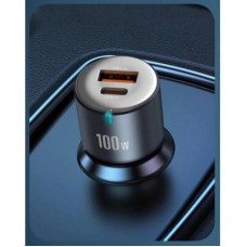 Зарядний пристрій XO CC47 1 USB 65 W + 1 Type-C PD 35 W (100 W) Black (XO-CC47-BK) - Фото