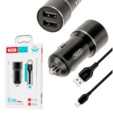 Зарядное устройство XO TZ09 2.4A/2 USB + cable lightning Black (XO-TZ09L-BK) Зарядное устройство XO TZ09 2.4A/2 USB + cable lightning Black (XO-TZ09L-BK) - Фото