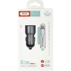 Зарядное устройство XO TZ09 2.4A/2 USB + cable lightning Grey (XO-TZ09L-GR) Зарядное устройство XO TZ09 2.4A/2 USB + cable lightning Grey (XO-TZ09L-GR) - Фото