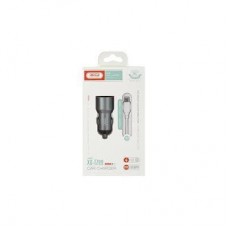 Зарядное устройство XO TZ09 2.4A/2 USB + cable Type-C Grey (XO-TZ09T-GR) - Фото