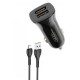 Зарядное устройство XO TZ10 2.4A/2 USB + Micro USB Black (XO-TZ10-MC-BK)