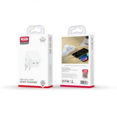 Зарядное устройство XO QC 3.0 L102 35W/2 USB-C White (XO-L102-WH) - Фото