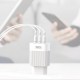 Зарядное устройство XO QC 3.0 L72 30W (18W/1USB + 2.4A/2 USB) + cable Lightning White (XO-L72i-WH) Зарядное устройство XO QC 3.0 L72 30W (18W/1USB + 2.4A/2 USB) + cable Lightning White (XO-L72i-WH)