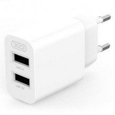 Зарядное устройство XO L109 12W (2USB/2.4A) + USB - Lightning White (XO-L109-L) - Фото